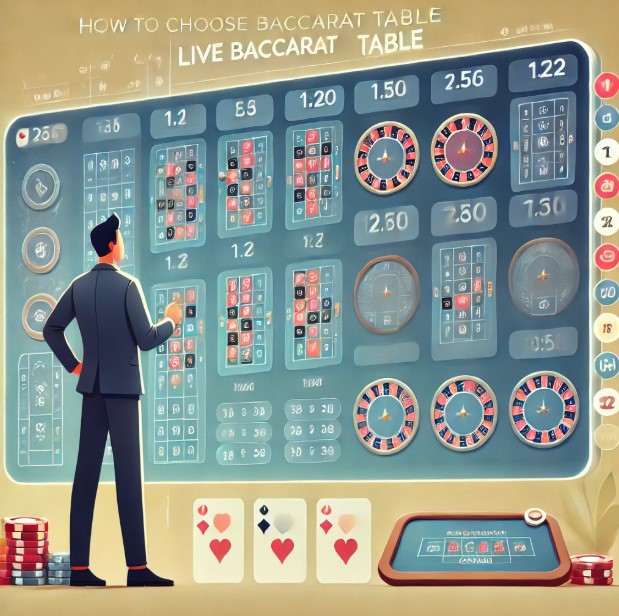 Cara Memilih Meja Live Baccarat